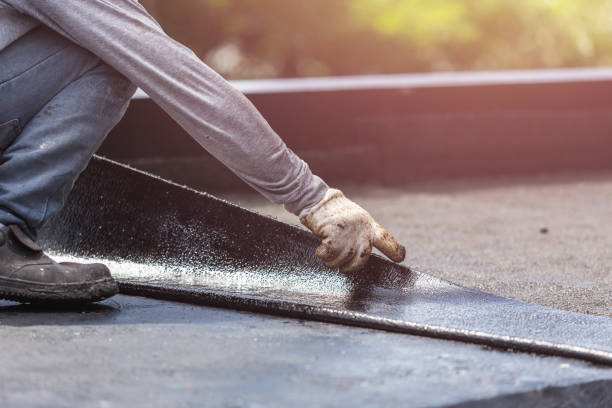 Professional Basement Waterproofing technician working in North Robinson, OH